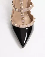 Valentino Patent Rockstud Caged Pump 100Mm - Image 3